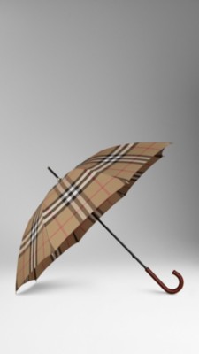 House Check Walking Umbrella