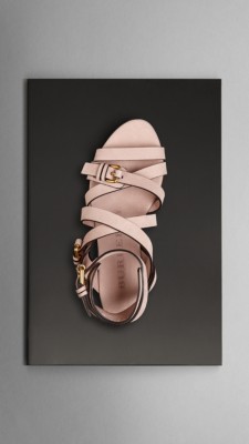 Buckle Detail Nubuck Gladiator Sandals