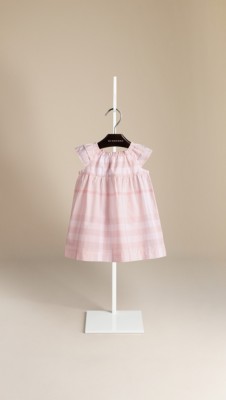 Robe et bloomer en coton à motif check