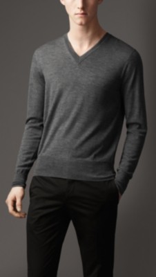 V-Neck Merino Wool Sweater