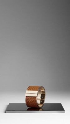 Woven Bridle Leather Cuff