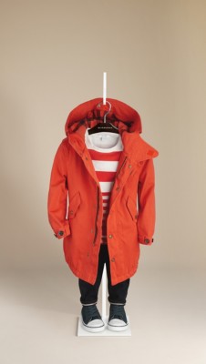 Cotton Blend Military Parka