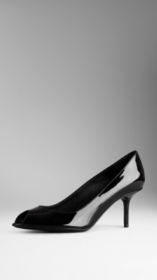 Patent Peep-Toe Pumps