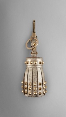 Studded London Leather Tassel Charm