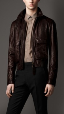 Utility Pocket Python Blouson