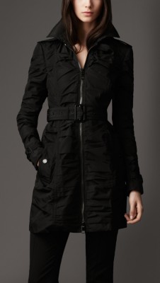 Gathered Panel Coat