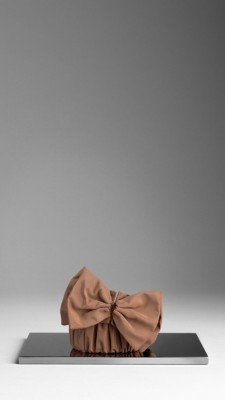 Ruched Silk Bow Belt