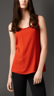 Stretch-Silk Crêpe Vest