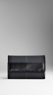Charcoal Check Key Case