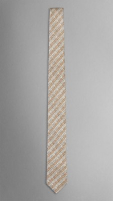 Striped Jacquard Silk Tie