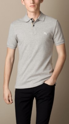 Check Placket Polo Shirt