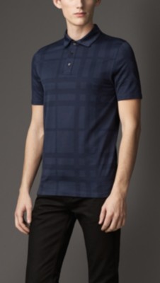 Check Cotton Polo Shirt