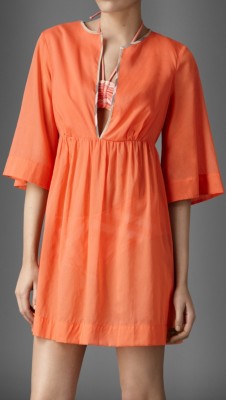 Check Detail Cotton Kaftan