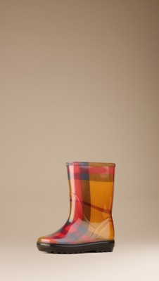 Check Rain Boots