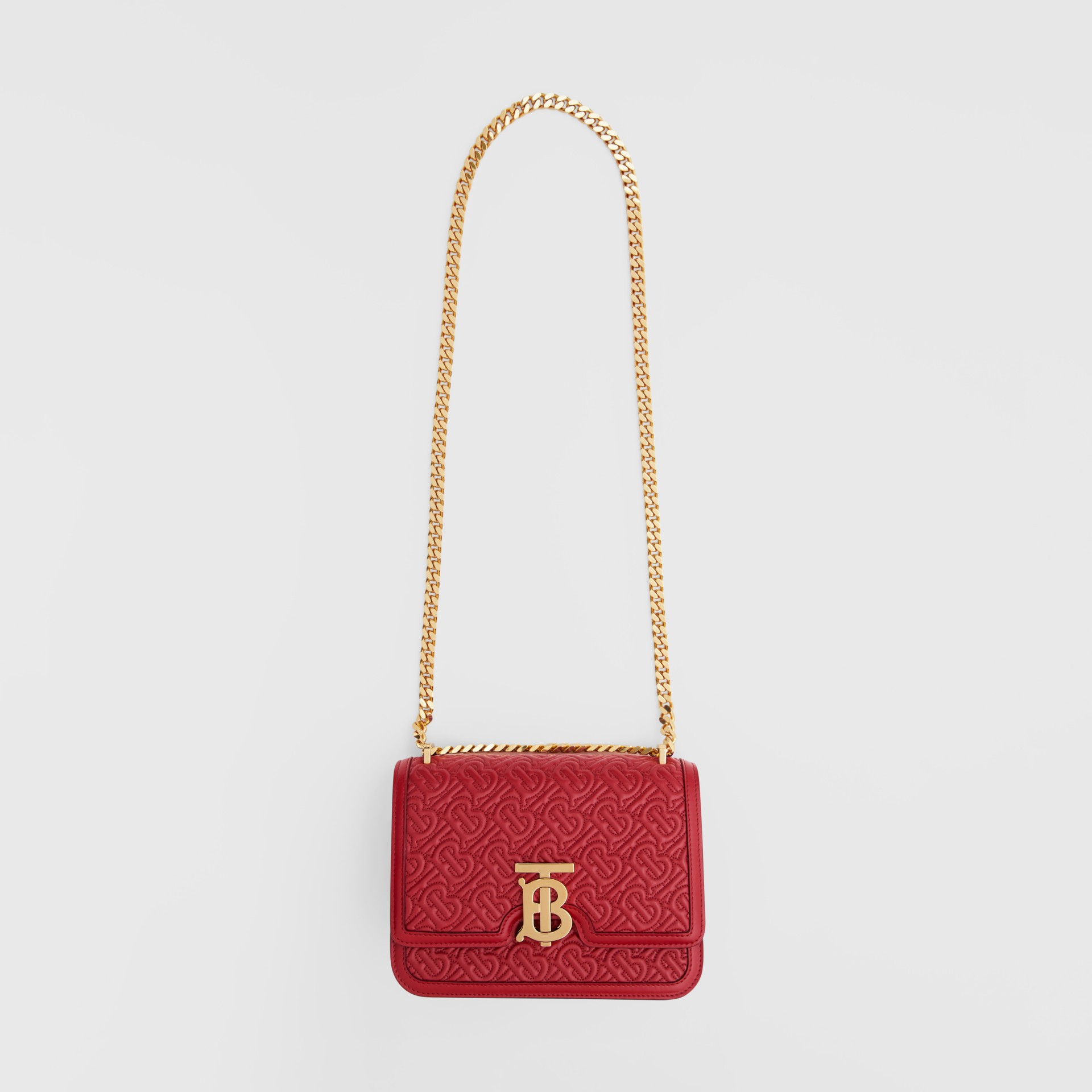 small quilted monogram lambskin tb bag