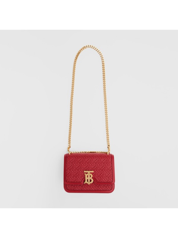 small quilted monogram lambskin tb bag