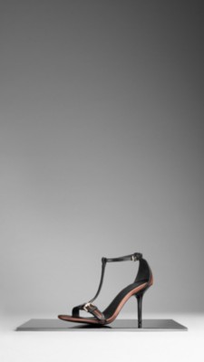 Satin Belted Sandals