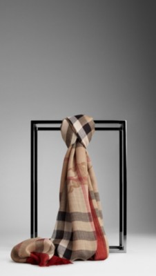 Haymarket Check Border Scarf