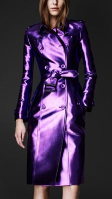 Metallic Trench Coat