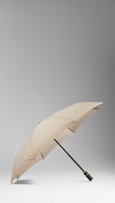 Border Detail Folding Umbrella