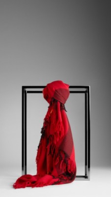 Check Wool Square