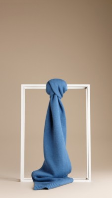 Reversible Check Cotton Cashmere Scarf