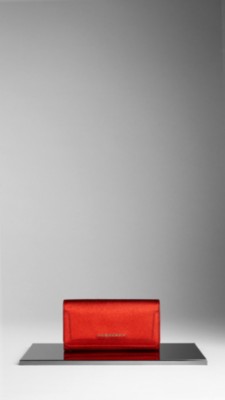 Patent London Leather Continental Wallet