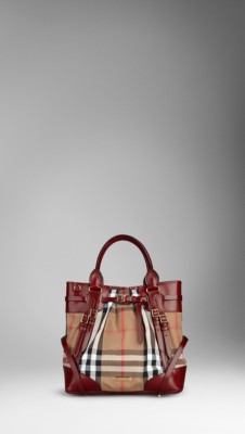 Medium Bridle House Check Tote Bag