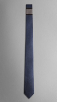 Stripe Detail Silk Tie