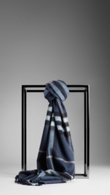 Check Silk Cotton Scarf