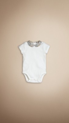 Check Collar Bodysuit