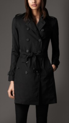 Mid-Length Lightweight Cotton Trench Coat