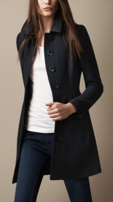 Wool Twill Dress Coat