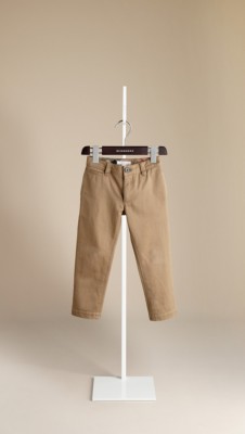 Skinny Fit Cotton Linen Chinos