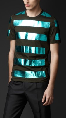 Metallic Striped T-shirt