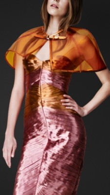 Vinyl and Metallic Python Capelet