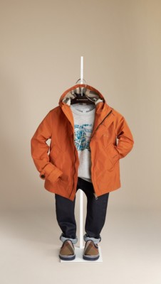 Check-Lined Hooded Blouson