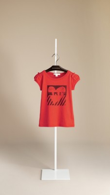 Heart Graphic Puff Sleeve Cotton T-Shirt