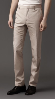Modern Fit Parachute Cotton Trousers