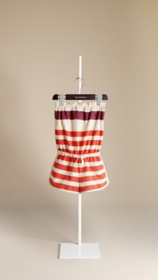 Striped Cotton Playsuit
