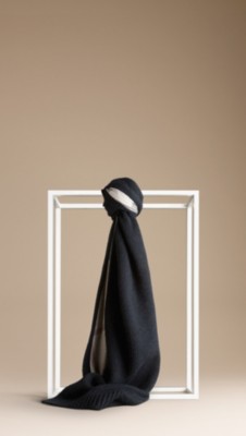 Block Colour Cotton Cashmere Scarf