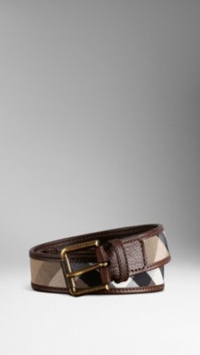 Vintage Washed Check Belt