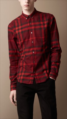 Exploded Check Cotton Shirt