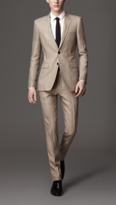 Slim Fit Linen Suit