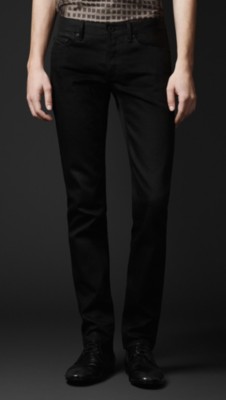 Skinny Fit Raw Denim Jeans