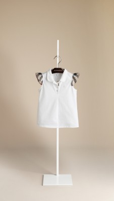 Check Sleeve Polo Shirt