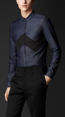 Zig Zag Denim Shirt