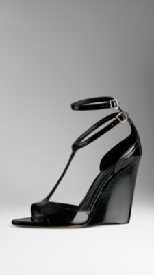 Double Strap Wedge Sandals