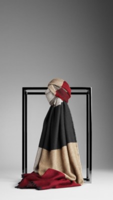 Striped Cashmere Scarf