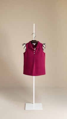Check Sleeve Polo Shirt